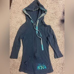 Billabong Gray Hoodie with Blue Accents